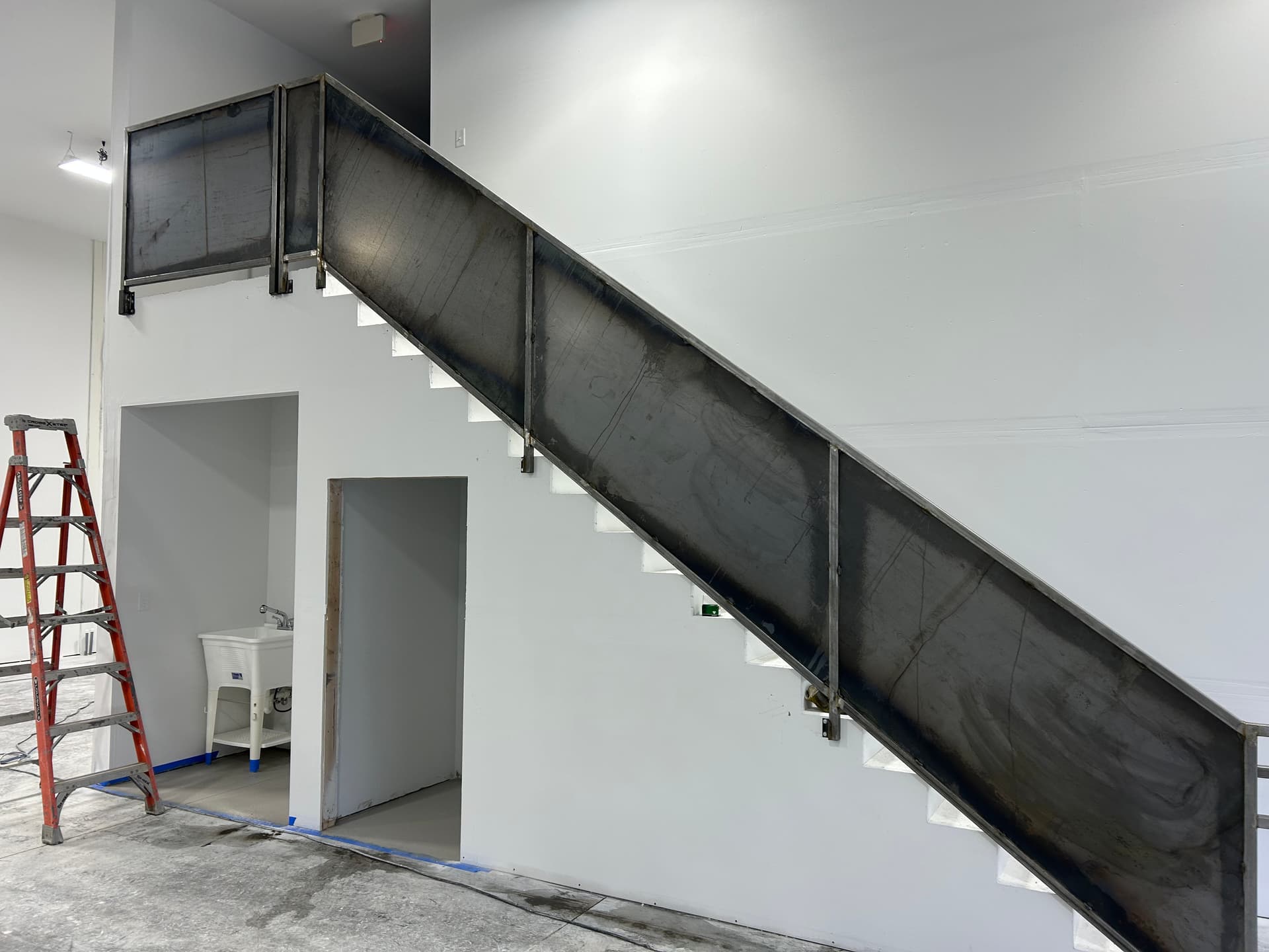 Gallery photos for Crafting Industrial Elegance with Our Latest Staircase Build: Image #1
