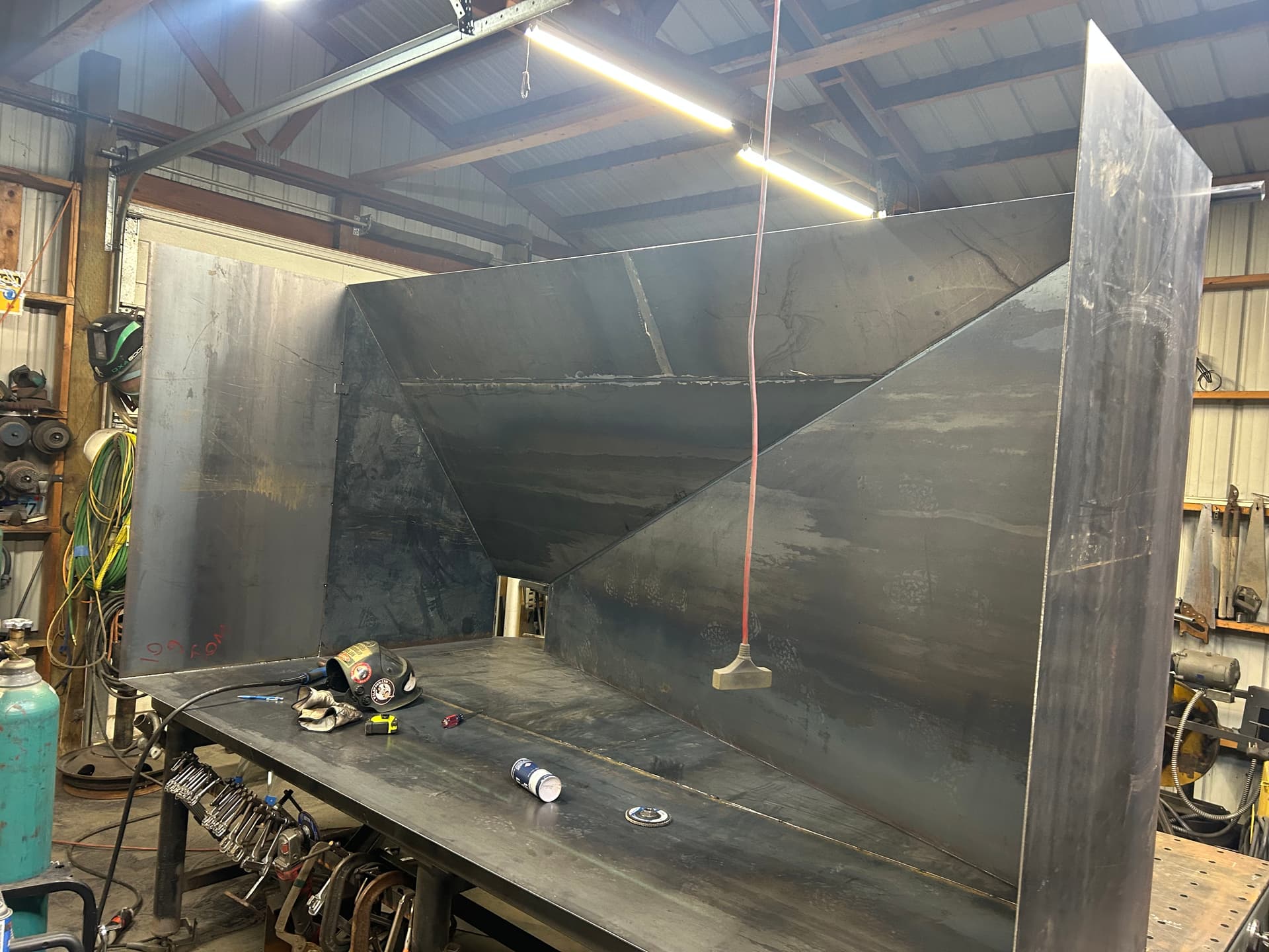 Gallery photos for Metal Bean Hopper Fabrication by Tomcats Welding: Image #1