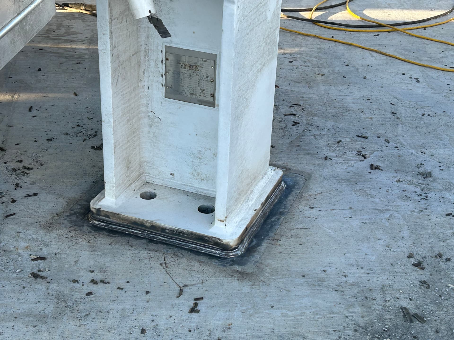 Nitrogen Tank Installation with Precision Welding image