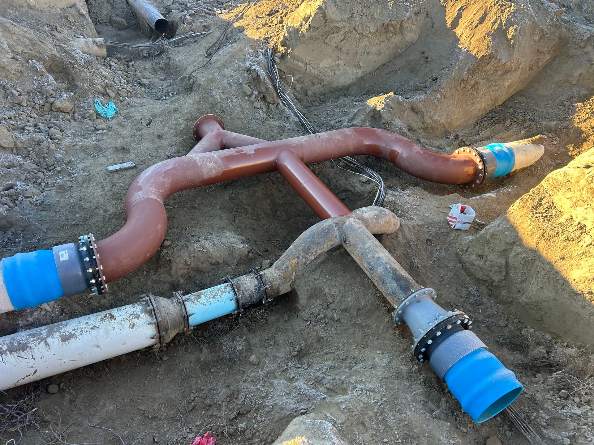 Gallery photos for Innovative Pipeline Installation for a 16” Irrigation Mainline: Image #1