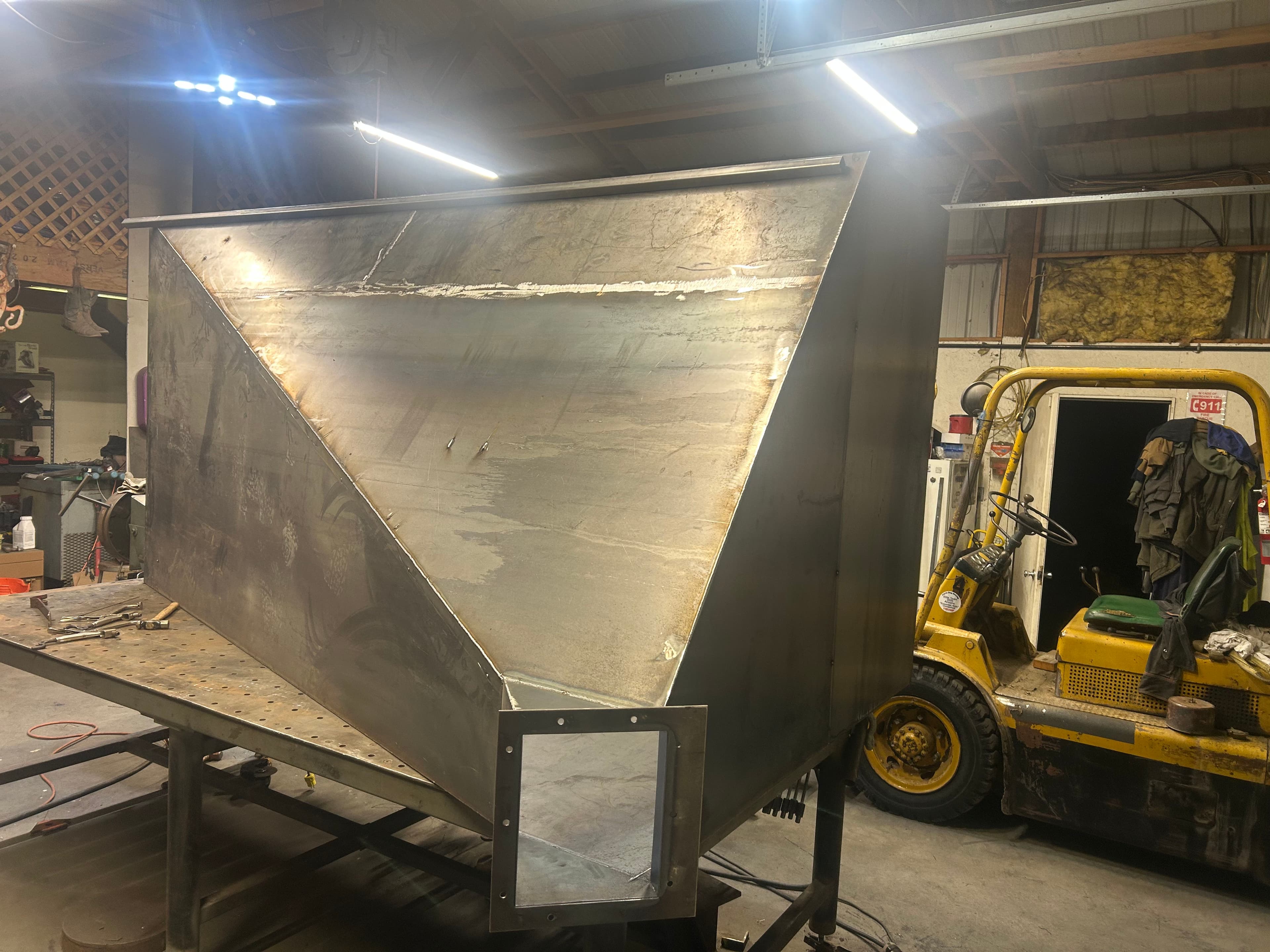 Project Metal Bean Hopper Fabrication by Tomcats Welding image