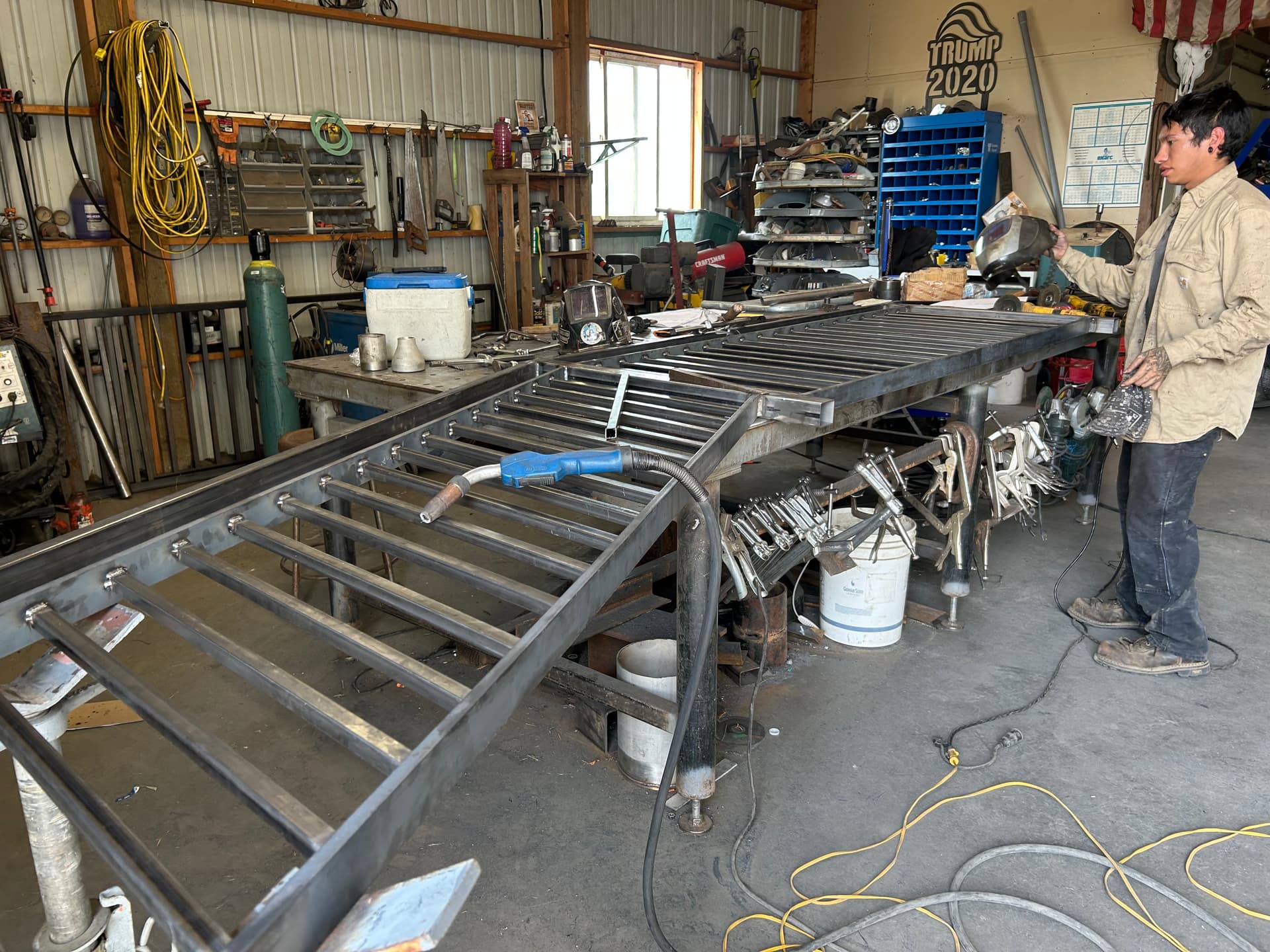 Custom Steel Handrail Fabricated and Ready for School Installation image